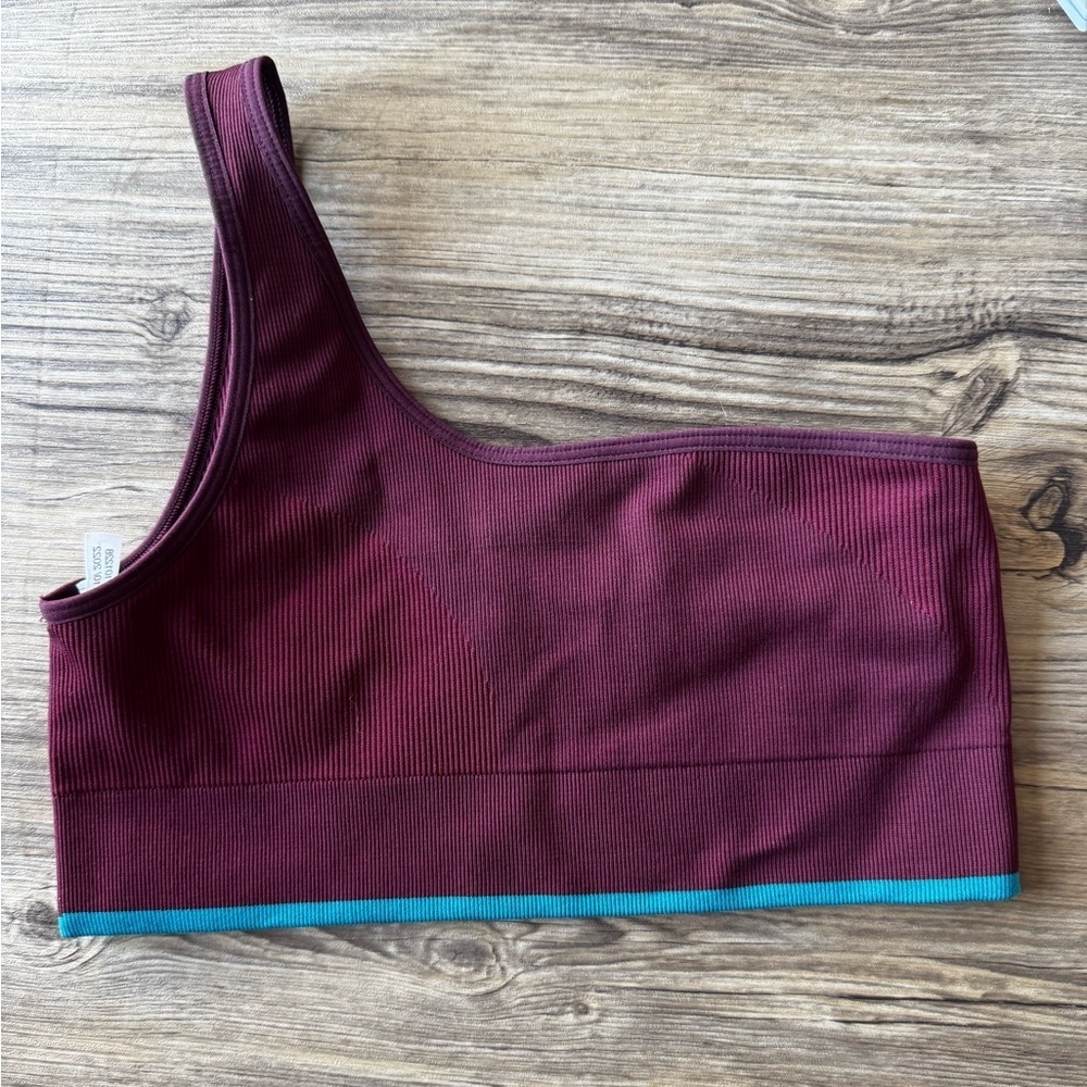 Outdoor Voices Seamless Rib One Shoulder Bra Size M - Picture 4 of 5